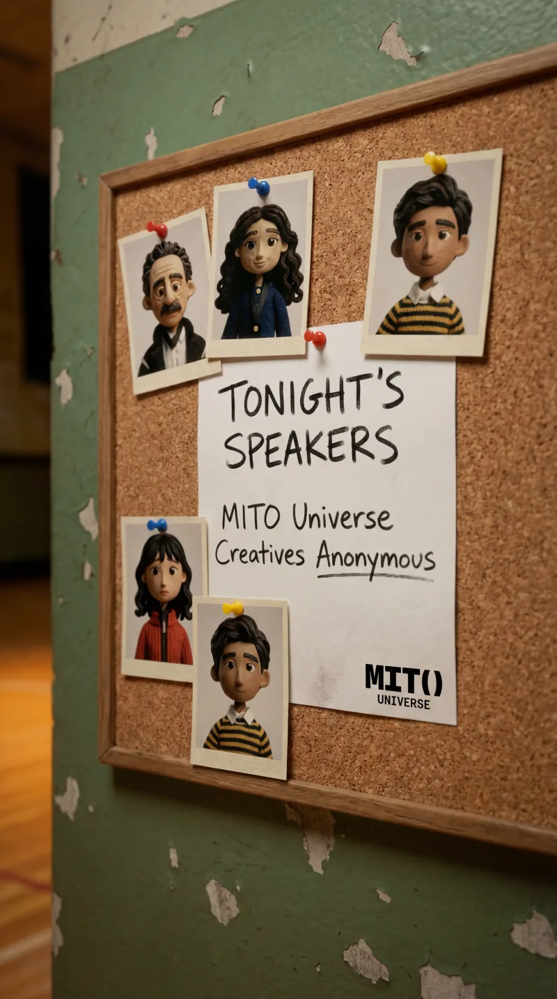 Bulletin board with member files