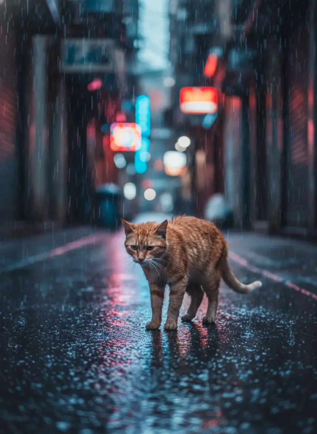 A detailed cinematic street scene generated by Flux 2 Pro