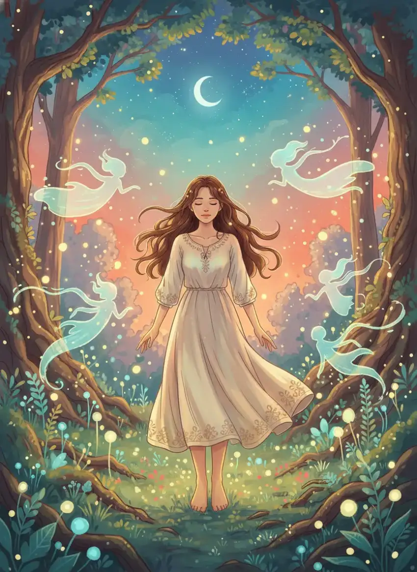 Ethereal fantasy portrait in an enchanted forest generated by Flux 2 Pro