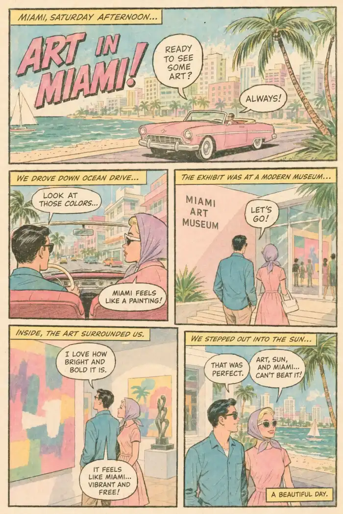 Vibrant comic-book page generated by GPT Image 2