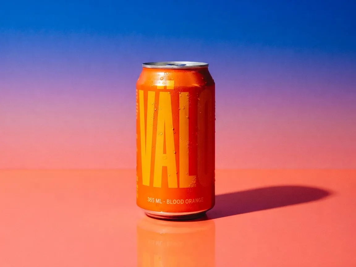 Beverage can with bold legible typography generated with Grok Imagine