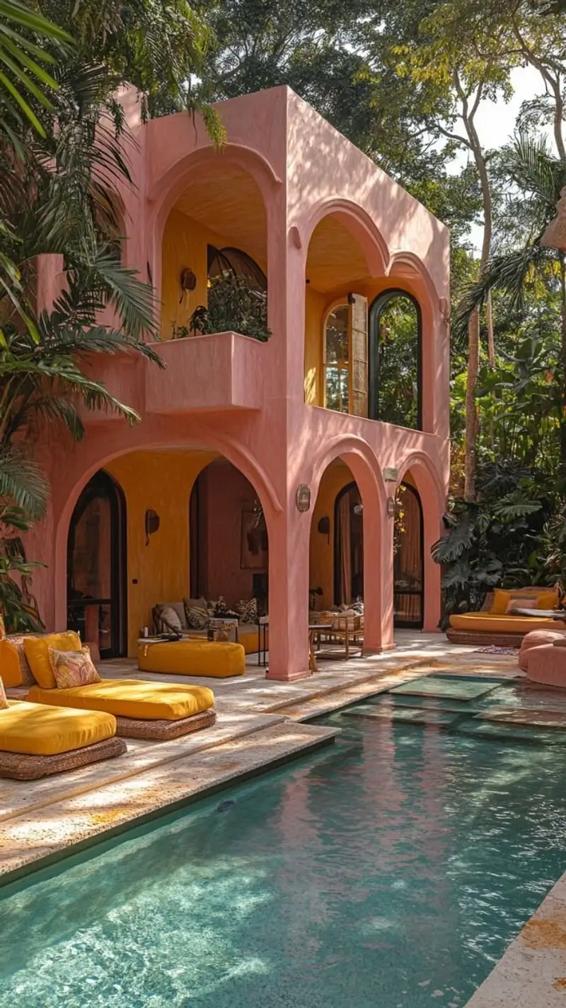 A speculative hospitality concept turning an Airbnb-style stay into cinematic lifestyle content